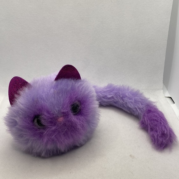 Pomsies Speckles Purple Kitty Cat Pet Interactive Toy Works - Picture 8 of 9